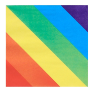 Pride Servetter Regnbåge