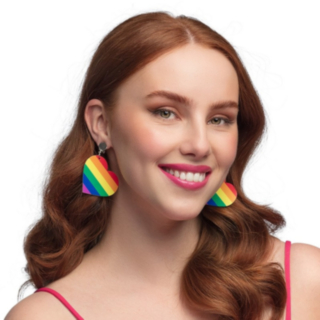 Pride Hjärta Örhängen Regnbåge