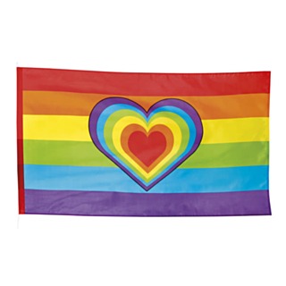 Pride Hjärta Flagga