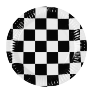 Racing Rutiga Papptallrikar
