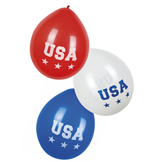 USA Ballonger Röd/Blå/Vit