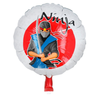 Ninja Party Rund Folieballong