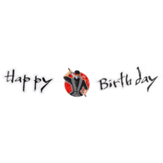 Ninja Party Happy Birthday Girlang