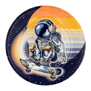 Astronaut Skater Papperstallrikar