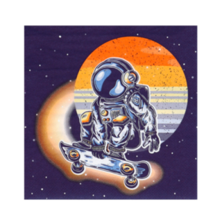 Astronaut Skater Servetter