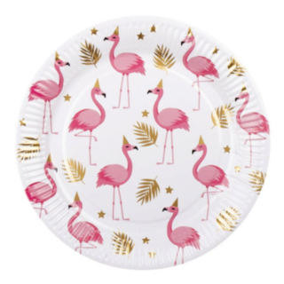 Tallrikar Pink Flamingo