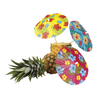 Hawaiiblommor Cocktailparaplyer
