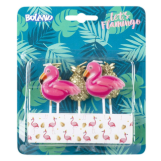 Flamingo & Ananas Tårtljus