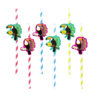 Tropical Party Papperssugrör