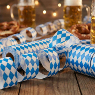 Oktoberfest Serpentiner Blå/Vita