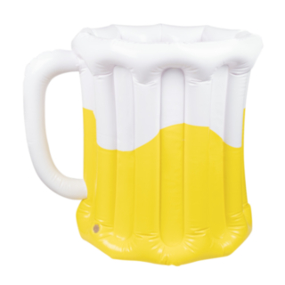 Uppblåsbart Ölglas Kylare Gul
