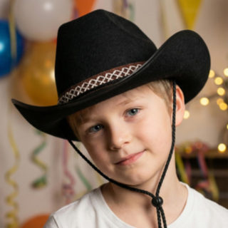 Svart Cowboyhatt Barn