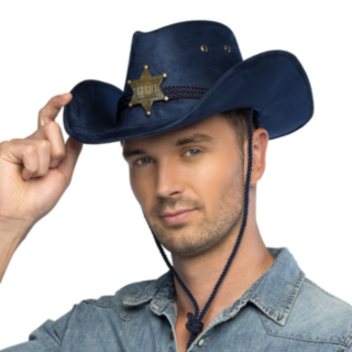 Tennessee Mocka Cowboyhatt Mörkblå