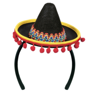 Liten Mexicansk Sombrero Röd/Gul