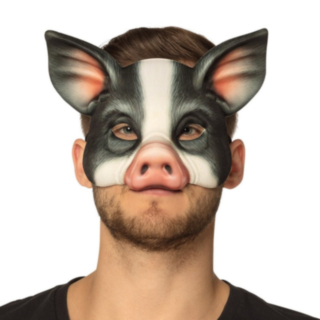 Gris Halvmask