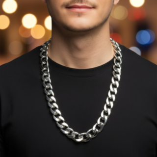 Pimp Halsband Silver