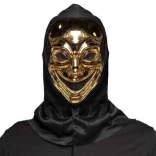 Mefisto Djävul Mask Guld