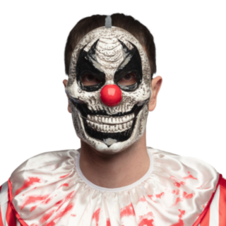 Horror Clown Mask Med Rörlig Käke