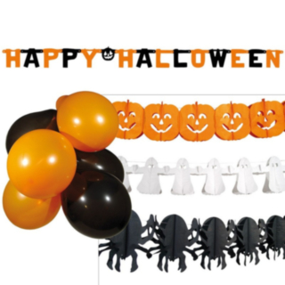 Halloween Girlang & Ballonger Set