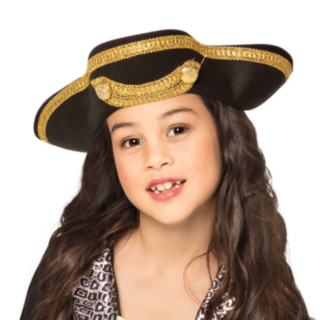 Pirat Barnhatt Guld/Svart