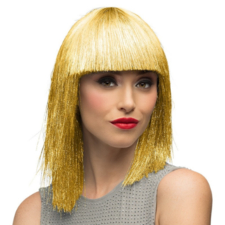 Lugg Glitterperuk Guld