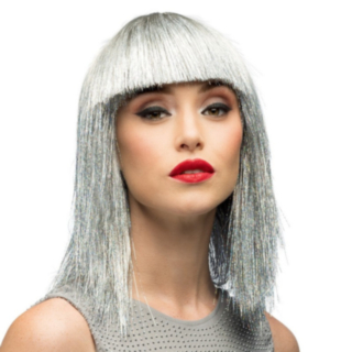Lugg Glitterperuk Silver