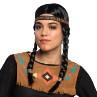 Indianflätor Peruk