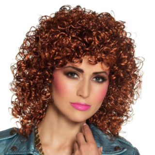 80-tal Lockig Peruk Brun