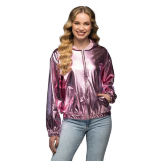 Glänsande Rave Jacka Roséguld