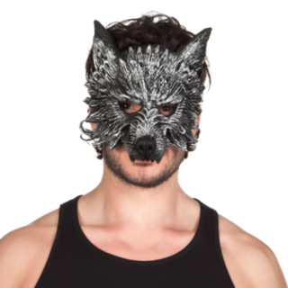 Varulv Halvmask Svart