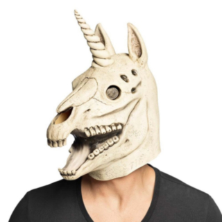 Enhörning Skelett Mask