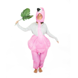Uppblåsbar Flamingo Maskeraddräkt