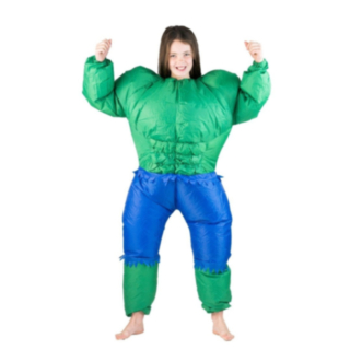 Uppblåsbar Hulken Barndräkt
