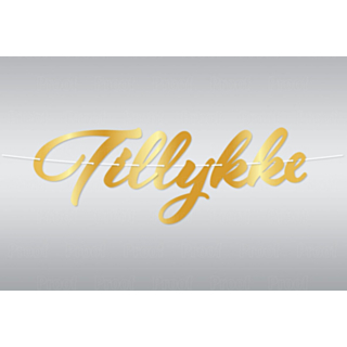 Girlang Tillykke Guld