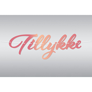 Girlang Tillykke Roséguld