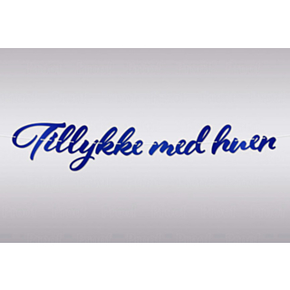 Girlang Tillykke Med Huen Blå