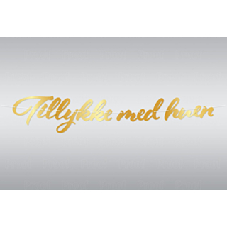 Girlang Tillykke Med Huen Guld
