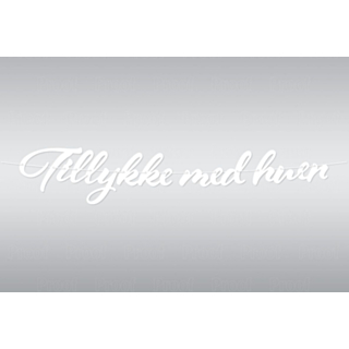 Girlang Tillykke Med Huen Vit
