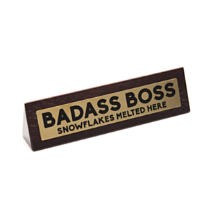 Kontor Titelskylt - Badass Boss