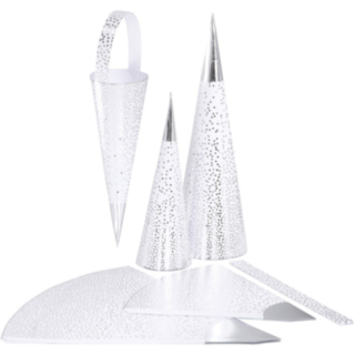 Karamellstrutar: Vit/Silver, DIY
