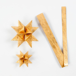 Julstjärnor Remsor DIY Guld
