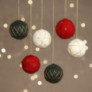 Filt Julkulor, DIY