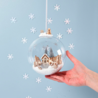 Snölandskap Julkula DIY