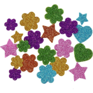 Glitter Skumgummifigurer