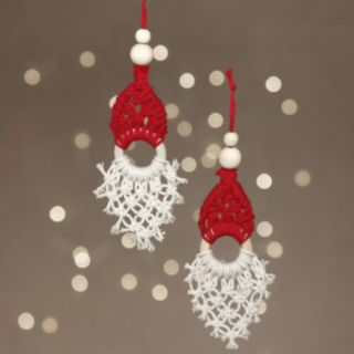 Makramé Julgranspynt: Nisse DIY