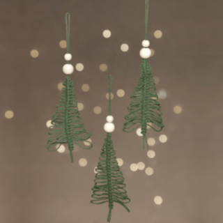 Makramé Julgranspynt: Julgran DIY