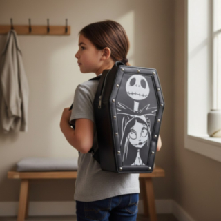 Nightmare Before Christmas® Jack & Sally Ryggsäck Svart