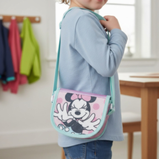 Minnie Mouse® Axelväska Ljusrosa/Ljusblå