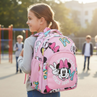 Minnie Mouse® Skolväska Ljusrosa