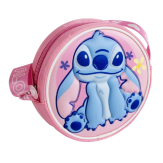 Stitch® Rund Axelväska Ljusrosa